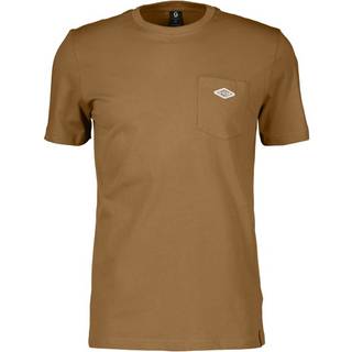 SCOTT Pocket SS T-shirt, Beige - Størrelse Small