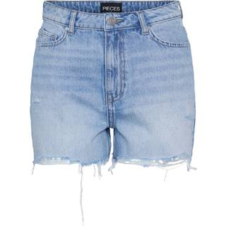 Pieces Høj talje Distressed Denim ShortsEU 36 (UK 8)