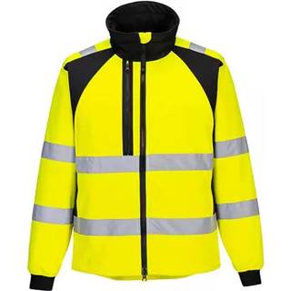 WX2 Eco hi-vis softshell (2 lags) - Gul/Sort (Størrelse: M)