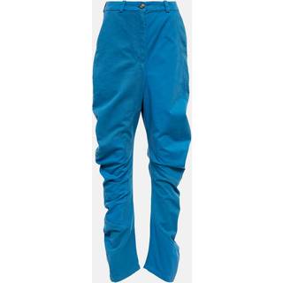 JW Anderson Twisted high-rise distressed pants - blue - S
