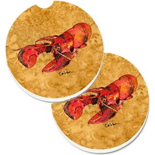 """" Caroline's Treasures Hummer Set på 2 Cup Holder Car Coasters 8715Carc 2.56 Multicolor """"