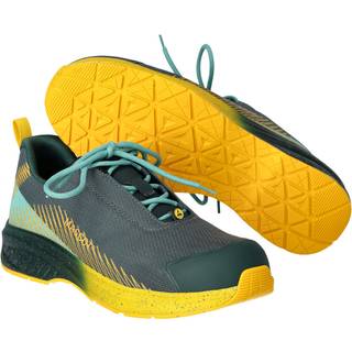 MASCOT FOOTWEAR CUSTOMIZED sikkerhedssko, skovgrøn/solgul - 1046