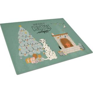 Caroline's Treasures CK7660LCB Dalmatian Christmas Alle glasskæringsplade Stor dekorativt tempereret glasskæreskæring og serveringsplade Stor i s