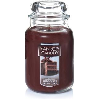 Yankee Candle Chokolade Lagkage Duftende Klassisk 22 oz Stor Krukke Single Wick Candle Over 110 timers brndetid