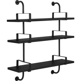 GUBI Démon Hylde L95 cm 3 Hylder Sort Ask