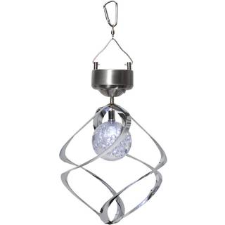 Star Trading - Solar Cell Lighting - Solar Cell Wind Game Roma - Rustfrit stål - 35 cm