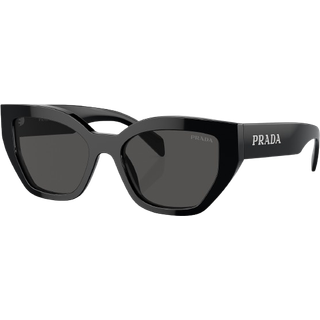 Prada PR A09SF Asian Fit 1AB5S0 55 Solbriller Kvinder Black - Black - 55mm