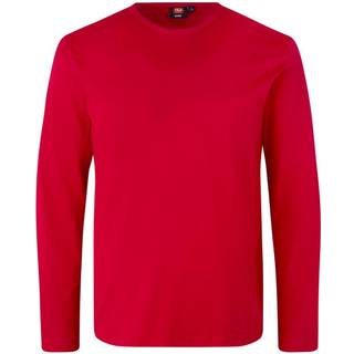 ID Interlock Herre Langærmet t-shirt - Rød - XL