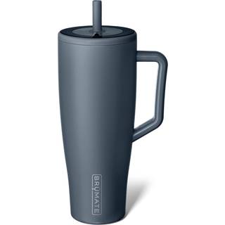 BrMate Era 40 oz Tumbler med håndtag og sugerør - Lækagesikker, isoleret rustfrit stål med låg, BevGuard Ice 24+ timer, kopholdervenlig
