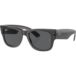 Ray - Ban Unisex RB0840S MEGA WAYFARER 1406B1 Solbriller Acetat Sort Grå Firkantet Normal