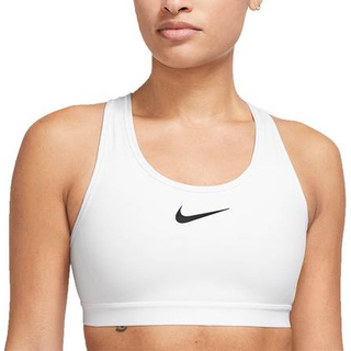 Justerbar Nike Swoosh-sports-bh uden indlæg og med kraftig støtte til kvinder - hvid - M (F-G)