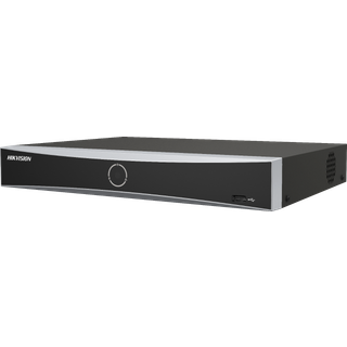 Hyundai Netzwerkvideorecorder NVR HYU-1117 mit 8 IP Kanälen integrierter PoE Switch professioneller IP Recorder - schwarz