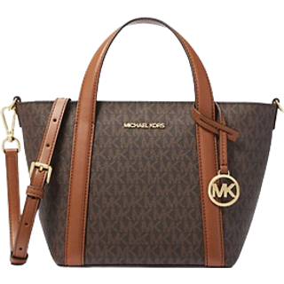 MK Pratt Small Signature Logo Tote Bag - Brown - Michael Kors - ONE SIZE