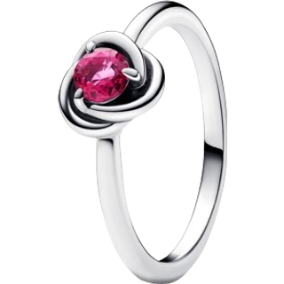 Pandora October Birthstone Eternity Circle Ring - 50 - Red