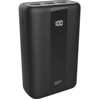 Silicon Power QX55 power bank - Li-pol - 3 x USB Type A 24 pin USB-C Powerbank - Sort - 30 Wh