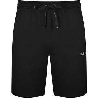 BOSS Black Herren Shorts schwarz Baumwolle & Mix unifarben