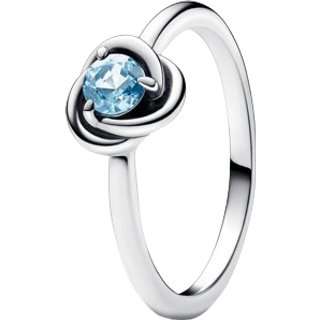 Pandora March Birthstone Eternity Circle Ring - 50 - Blue