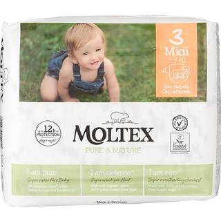 Moltex Pure & Nature Midi Size 3 ØKO-engangsbleer 4-9 kg 33 stk. - 33 stk.