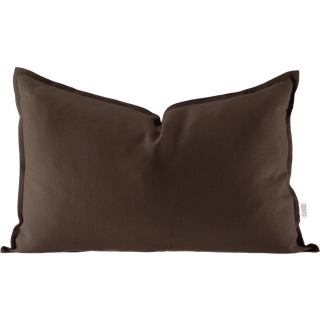 Scandi Living Calm pudebetræk hør 40x60 cm Chocolate Brown