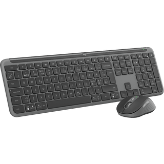 Logitech Signature Slim Combo MK950 - Graphite - Tastatur & Mus sæt - Nordisk - Grå