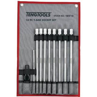 Teng Tools 3/8\" topnøglesæt med T-håndtag. TBW10