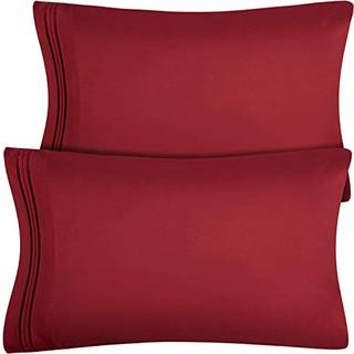 Dreamcare King Pillow Cases Set med 2 - Dobbelt børstet 1500 luksusserie Mikrofiber - Konvolutlukning Rynke -gratis køling af pudebetræk - King S