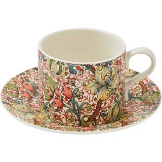 Spode Golden Lily tekop med underkop 28 cl Multi