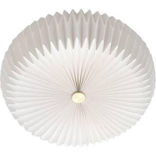 Belloy 40 loftslampe, plisseret papirskærm, hvid