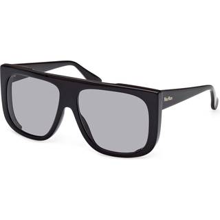 Max Mara Kvinde MM0073 EILEEN 01A Solbriller Acetat Sort Røg Maske Normal