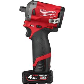 Milwaukee M12 FIWF12-422X 12V Slagskruenøgle + Batterier, Lader og Kuffert (4933464616)