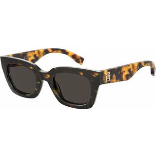 Tommy Hilfiger Kvinde TH 2052/S 086/IR Solbriller Acetat Havana Grå Firkantet