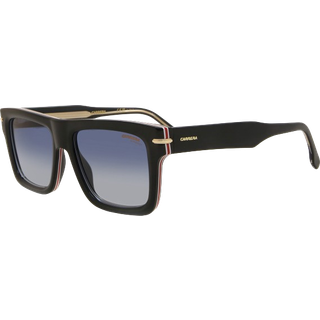 Carrera Unisex CARRERA 305/S M4P/08 Solbriller Acetat Sort strippet Blå Firkantet Skygge