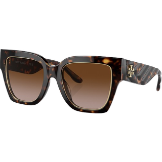 Tory Burch TY7180U 172813 52 Solbriller Kvinder Tortoiseshell - Dark Tortoise - 52mm