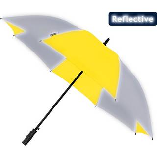 Falcone Reflective Umbrella - Automatic - Windproof - 120 cm - Yellow / Silver