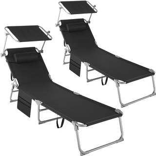 2-pak solseng Chloé 4-trins med hovedpude - sort