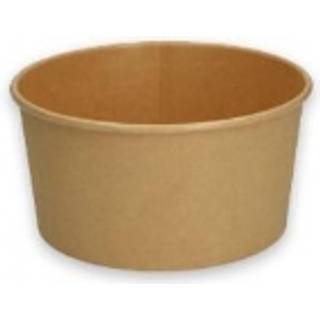 Verive salatskål 1300ml Ø18,5cm bionedbrydelig PAP/PLA brun