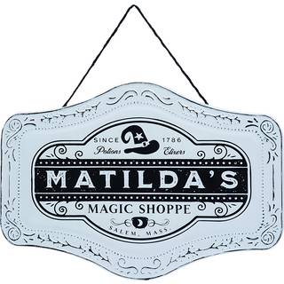 Matilda's Magic Shoppe Zinn Dekoschild 37cm