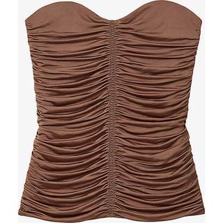 Reiss Reiss Marina Ruched Stropløs Tube Top