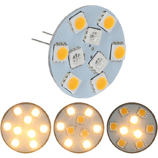 LED-pære NauticLED, 10 - 30 V, 0.8 / 1.4 - 2 W, Ø30 mm, G4, med varm hvidt skær, 1-pack