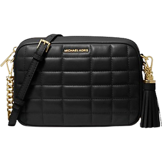 MK Jet Set Medium Quilted Leather Crossbody Bag - Black - Michael Kors - ONE SIZE