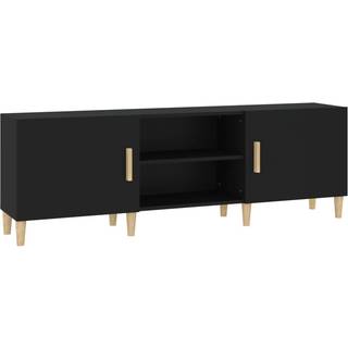Tv-Bord 150X30X50 Cm Konstrueret Træ - Sort