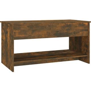 Sofabord 102X50X52,5 Cm Konstrueret Træ - Røget eg