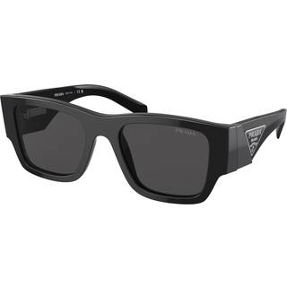 Prada PR 10ZSF Asian Fit 1AB5S0 55 Solbriller Mænd Black - Black - 55mm