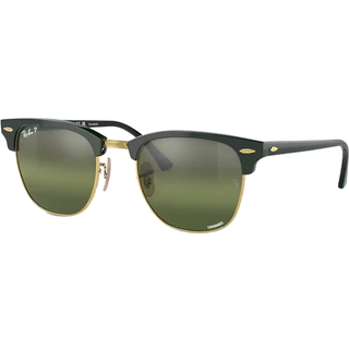 Ray - Ban Unisex RB3016 CLUBMASTER 1368G4 Solbriller Acetat Grøn Grøn Firkantet Polariseret