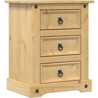 Sengebord Corona 53X39X66 Cm Massivt Fyrretræ