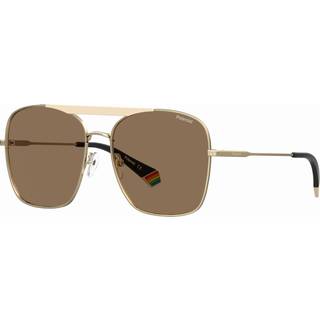 Polaroid PLD 6201/S/X Polarized YYH/SP 59 Solbriller Kvinder Guld - Matte Ivory Gold - 59mm