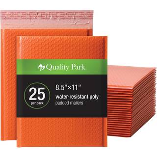 Kvalitet Park Bubble Mailers 8,5 x 11 tommer Orange Poly Mailers polstrede konvolutter Forsendelse Konvolutter Vandbestandigt Selvforsegling 25 p