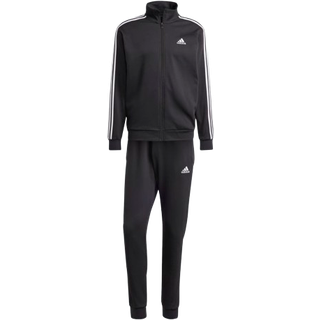 Basic 3-Stripes Fleece træningsdragt - Black - XS