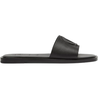 Christian Louboutin CL Mule embossed leather sandals - black - EU 41