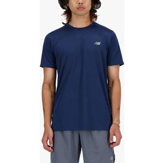 New Balance Sport Essentials T-shirt L - Komfortabel & Åndbar Træningstrøje til Herre, Blå